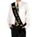 4"x70" Pageant Sash - Black